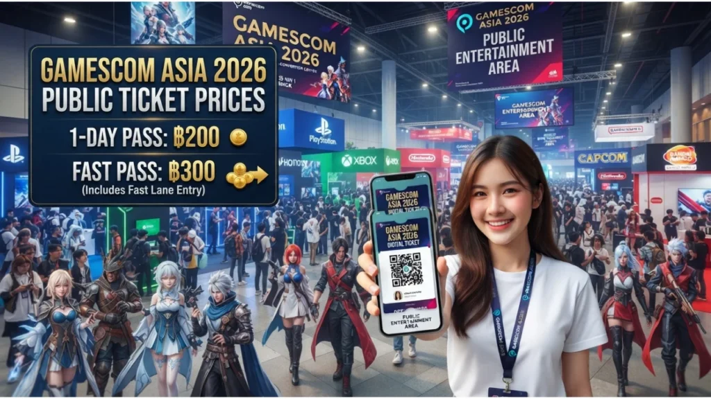 gamescom asia 2026 Ticket Prices Entertainment Area (Public)
