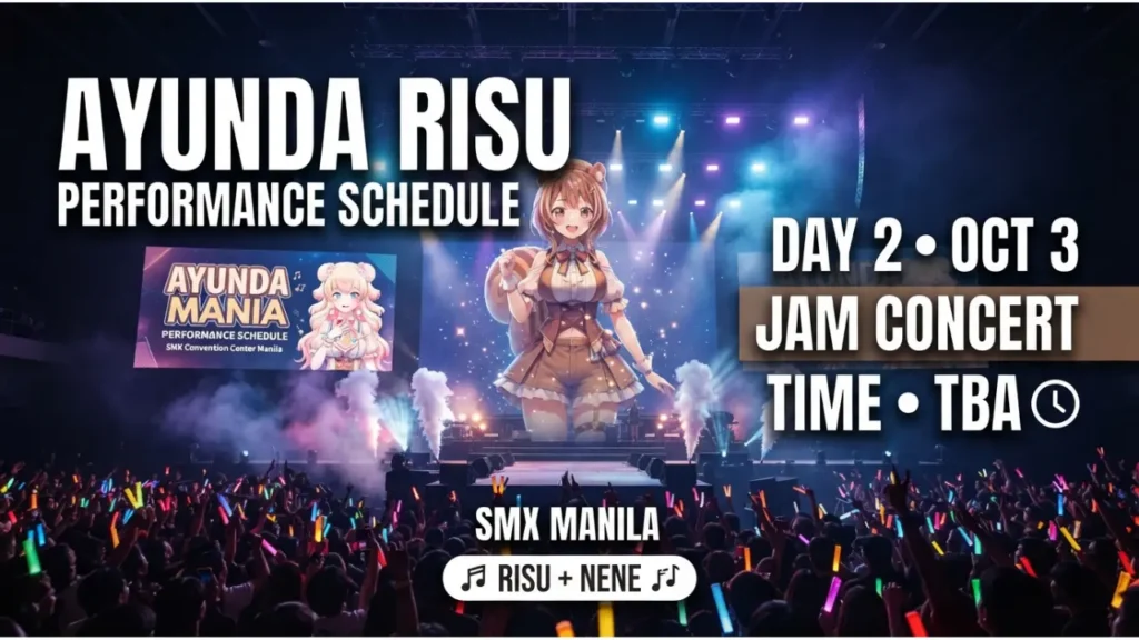 Ayunda Risu Cosplay Mania 2026 Performance Schedule
