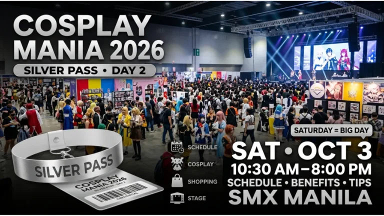 Cosplay Mania 2026 Silver Pass Day 2 Schedule, Benefits & What to Expect
