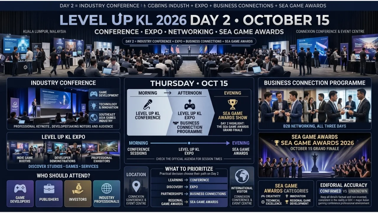 LEVEL UP KL 2026 Day 2 (Oct 15) SEA Game Awards, Conference & Events