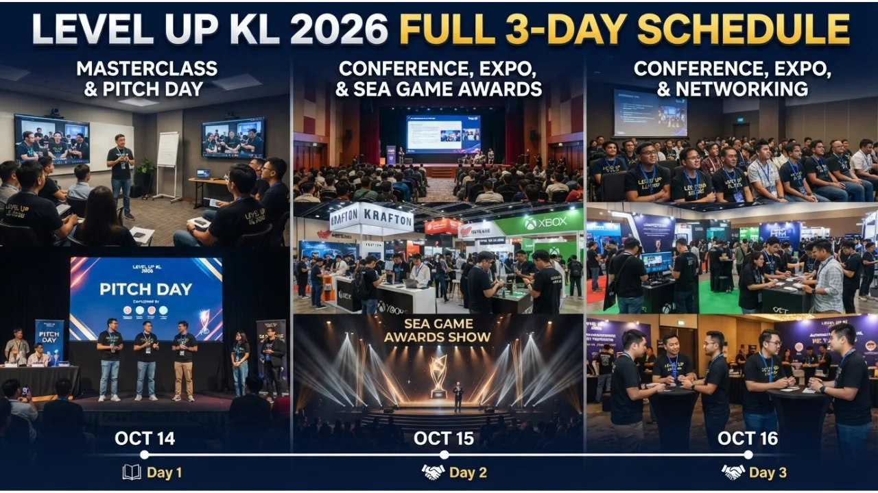 LEVEL UP KL 2026 Schedule Full 3-Day Conference Program & Events