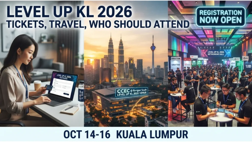 LEVEL UP KL 2026 Tickets, Travel & Who Should Attend