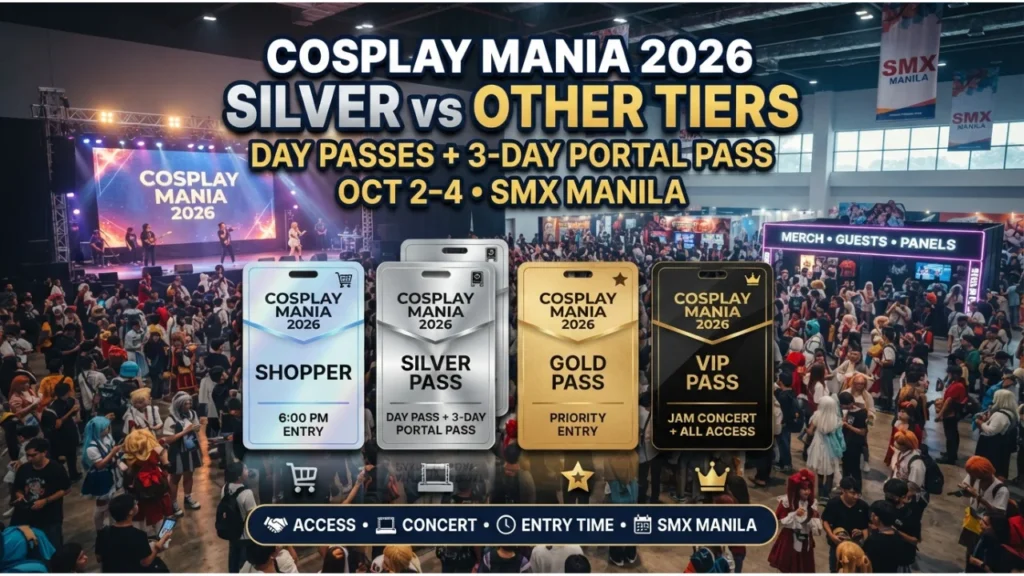 Silver Pass vs. Other Cosplay Mania 2026 Ticket Tiers