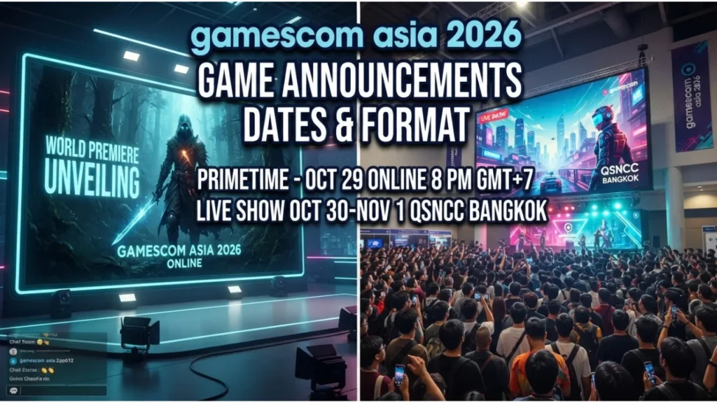gamescom Asia 2026 Game Announcements Dates & Format