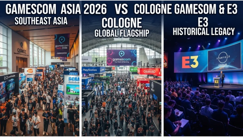 gamescom Asia 2026 vs Cologne gamescom & E3