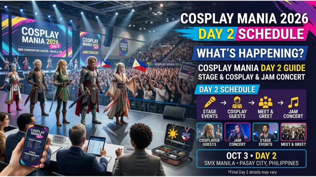 Cosplay Mania 2026 Day 2 Schedule: What's Happening